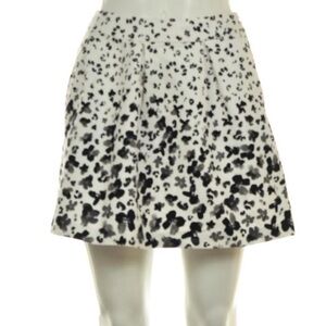 Banana Republic Floral Black and White Women's Skirt 6P
